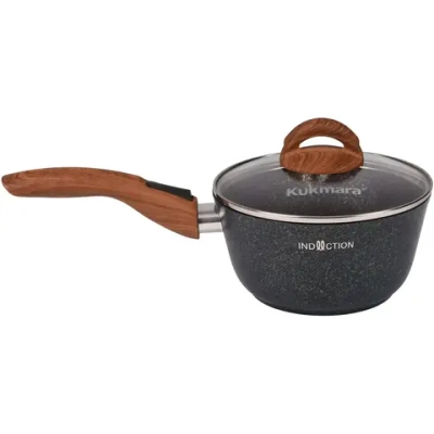 Ковш 2,2л со съемной ручкой, стекл. крышкой, АП линия «Granit Ultra» (blue)