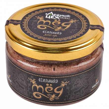 Мёд "Сильный" с пантами марала 300г