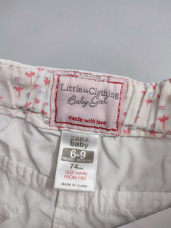 Шорты Zara Baby летние на 6/9 месяцев