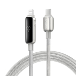 USB-C - Lightning Кабель Baseus Vipow Charging+Data 20W 1-2m - Galaxy Natural Titanium