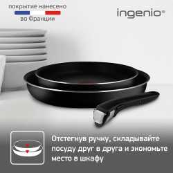 Набор сковород Tefal Ingenio 4250810, 22/26 см, съемная ручка