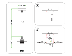 Ambrella Подвесной светильник в стиле лофт Loft TR8112