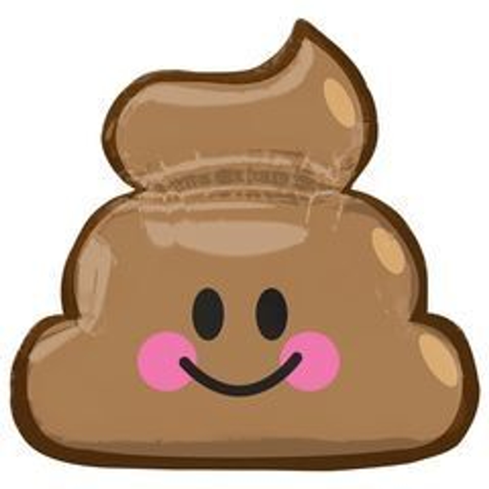 А ФИГУРА/P30 Эмоции Смайлик Какашка, 25"/63см*24"/60см