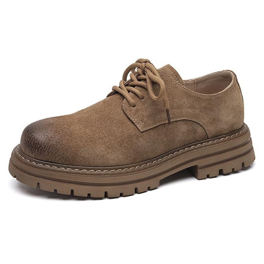 V ZERO FIVE Top Grain Pig Leather Work Boots Men"s