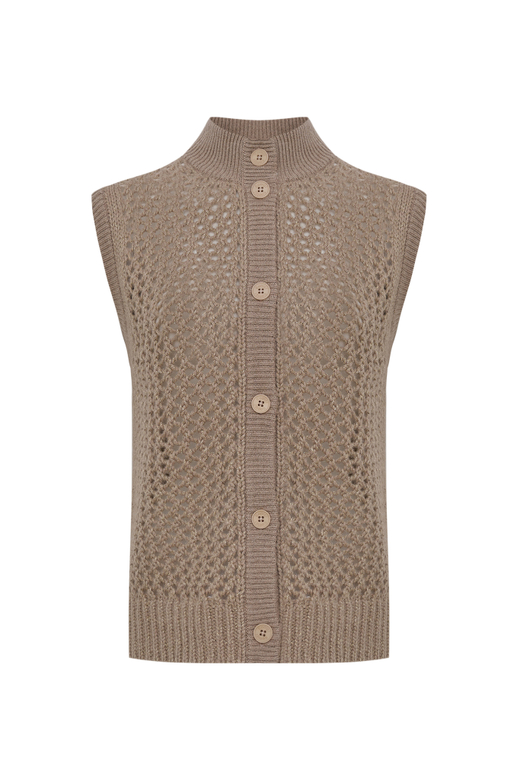 Жилет кашемировый с люрексом