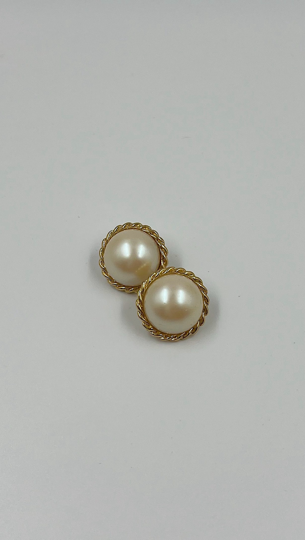 Серьги жемчужные круглые