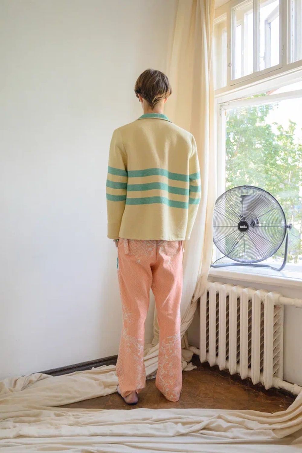 Куртка Soeurs с полосками желтая