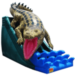 Надувная горка "Крокодил" 8*6*7 м