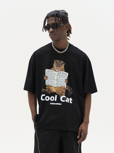 Футболка HARSHandCRUEL "Cool Cat" Oversized Tee