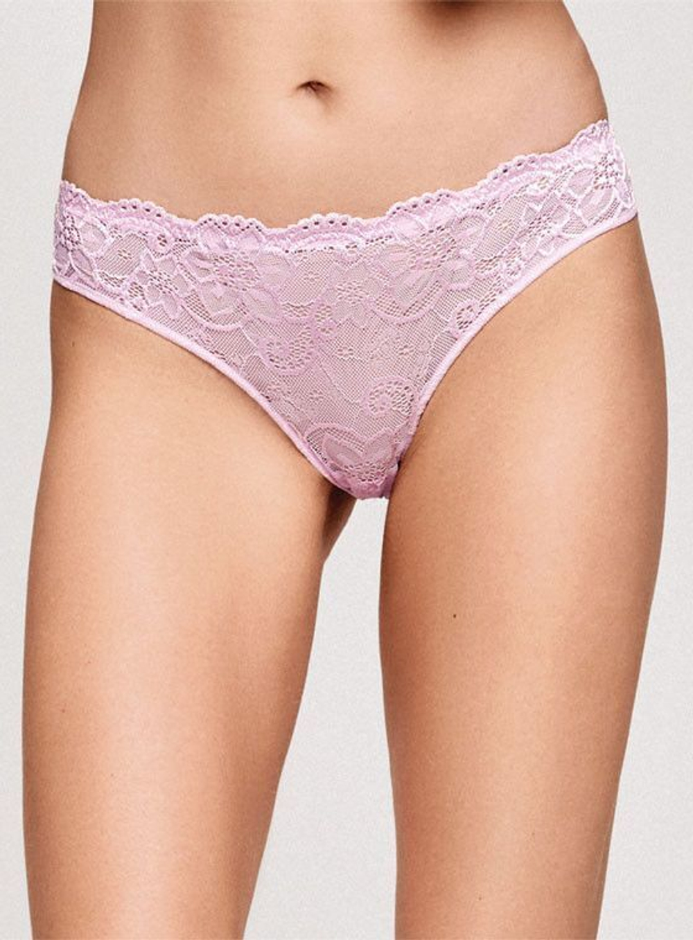 Трусики-слипы из цветного кружева (Размер: 2 размер) (Цвет: нежно-розовый)