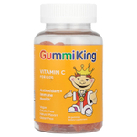 GummiKing, витамин C для детей, со вкусом апельсина, 60 жевательных таблеток (30 мг в 1 жевательной таблетке)
