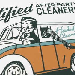 Футболка Haided CLEANERS RLXD HW TEE, Молочный