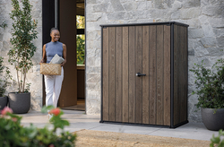 Уличный шкаф пластиковый Keter Deco Vertical 1400 л brown