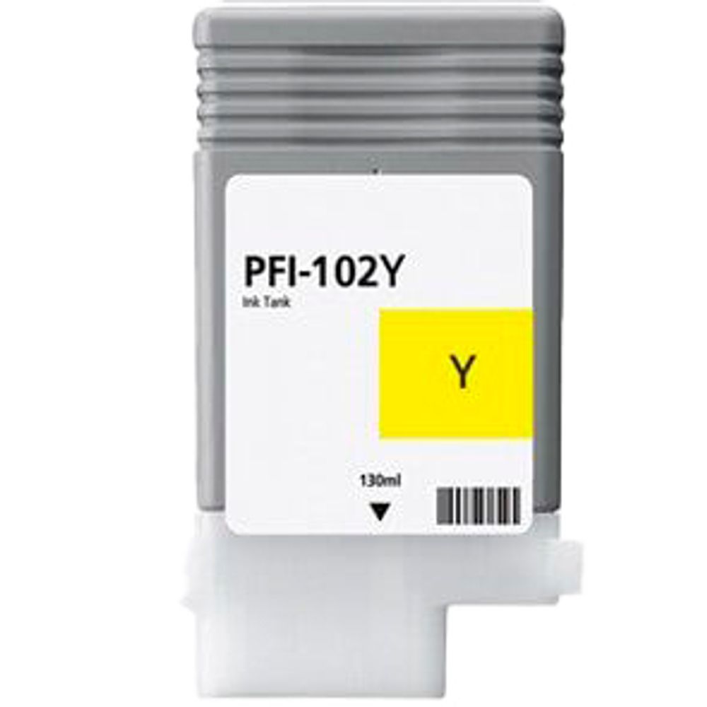Картридж AQ, аналог Canon PFI-102Y для imagePROGRAF-LP17/iPF500/iPF600/iPF700 Yellow