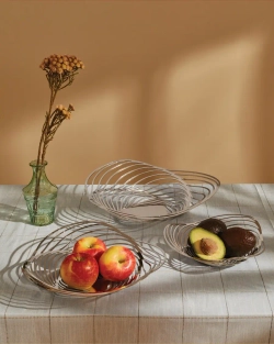 Alessi Корзина для фруктов Trinity черная
