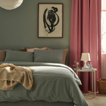 Комплект постельного белья IKEA AKERFIBBLA (ОКЕРФИББЛА), Двуспальный, Хари в клетку, 240x220, 50x80 см