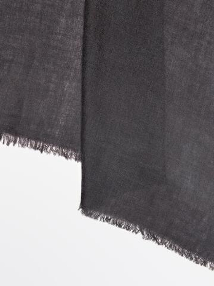Massimo Dutti Шарф из 100% шерсти, серый