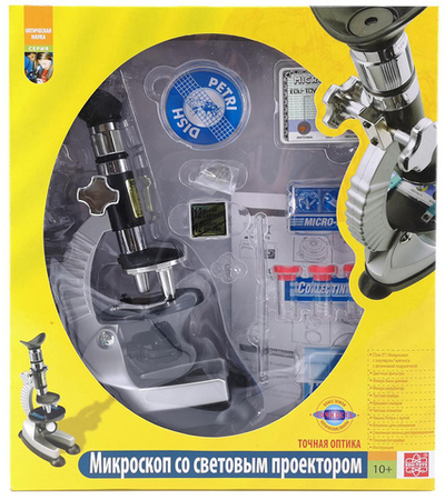 Микроскоп игрушечный EDU-TOYS 100–750x