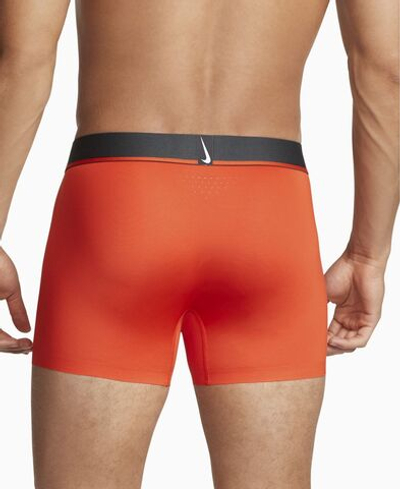 Мужские спортивные боксеры Nike Dri-Fit Elite Micro Trunk 1P - team orange/dark smoke grey
