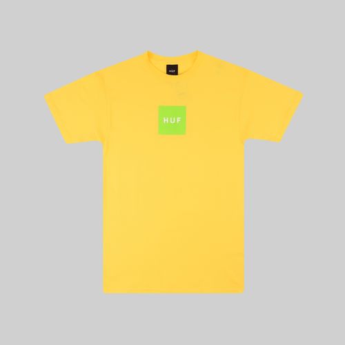 Футболка мужская HUF Essentials Box Logo артикул:TS01666-LMYLW - купить в магазине Дайс