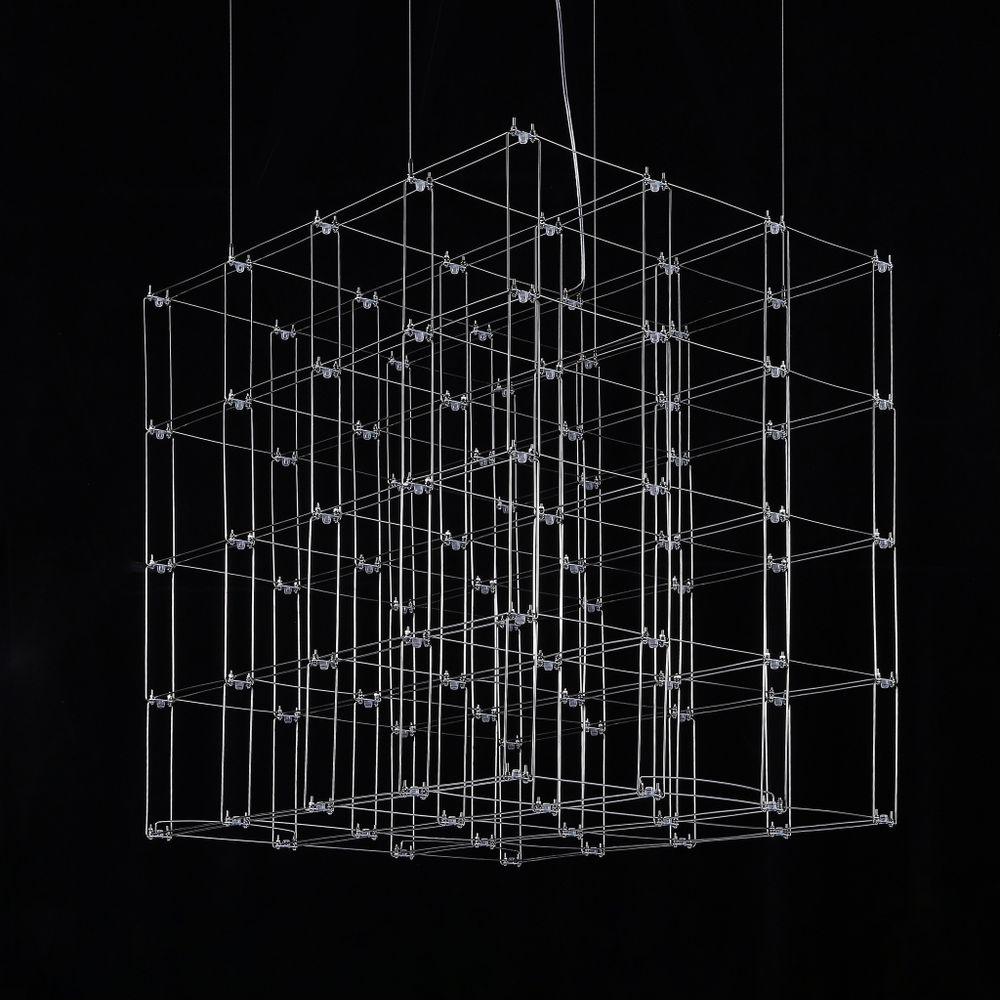 Подвесная Люстра Quasar Cosmos Square Led Pendant Light 80/80/80 By Imperiumloft