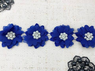 Кружево плетеное, ш. 4,5-5 см, электрик