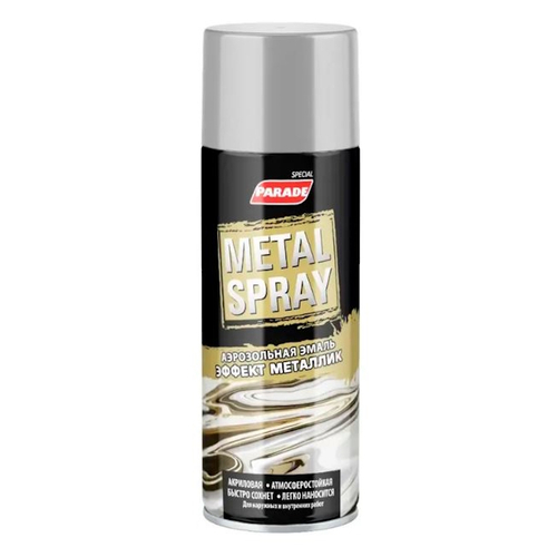 Эмаль аэроз. PARADE бело-алюминевый 400мл/RAL 9006