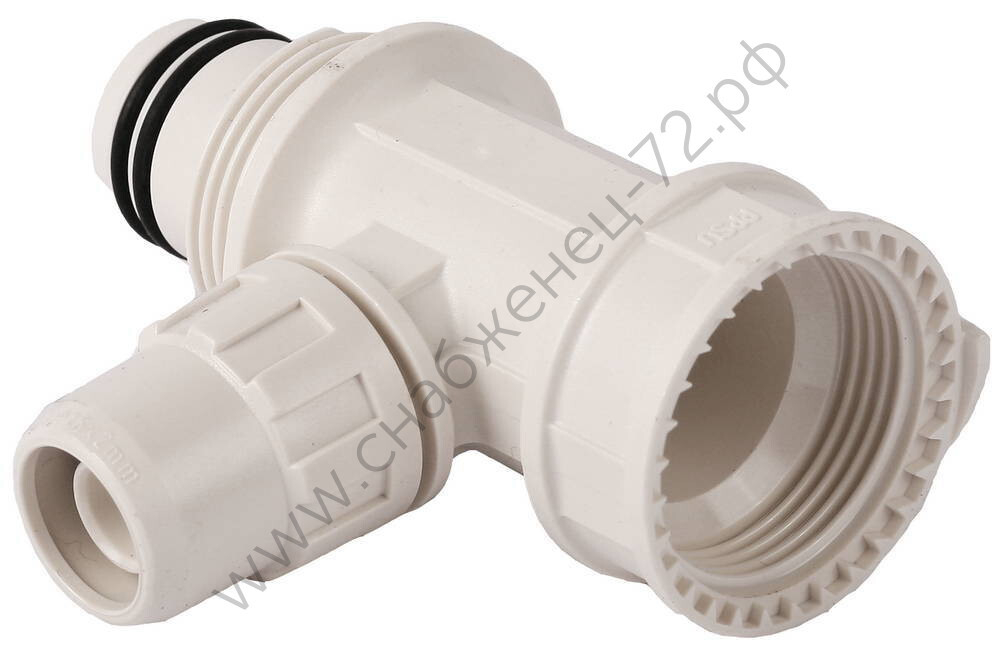 ЗУБР ШиреФит, внутренняя резьба-штуцер с гайкой-штуцер с гайкой 20-16-20 мм, Сборный коллектор (51516-20-16-20)