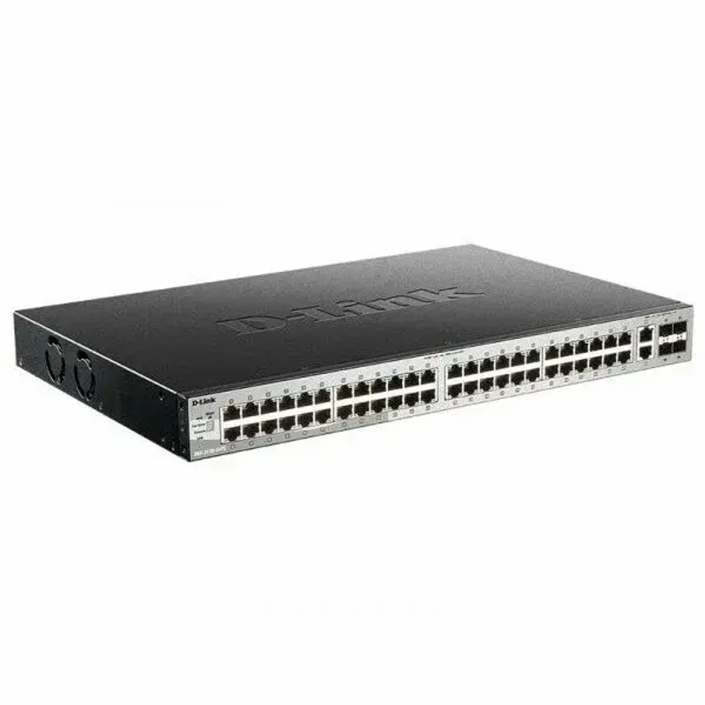 Коммутатор D-Link DGS-3130-54TS B1A PROJ Управляемый L3 стекируемый коммутатор с 48 портами 10 100 1000Base-T, 2 портами 10GBase-T и 4