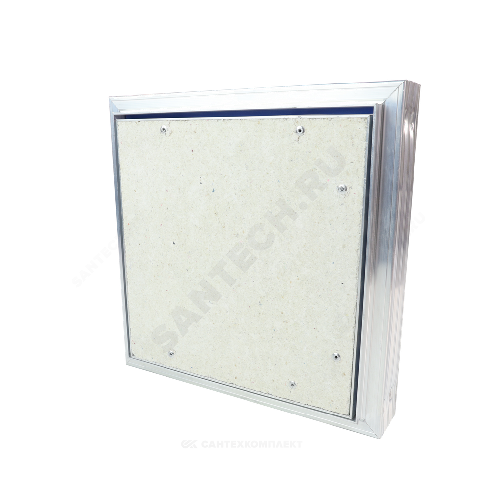 Люк под плитку нажимной алюминий 400х400 на износоустойчивой петле Evecs CERAMO COMFORT D4040