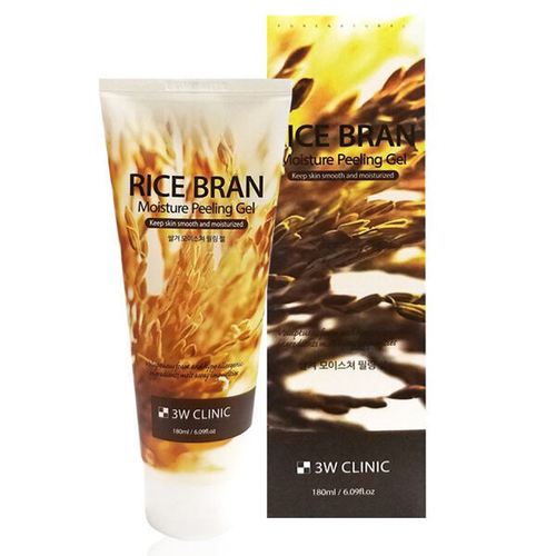 Увлажняющий пилинг-гель для лица с экстрактом бурого риса 3W Clinic Rice Bran Moisture Peeling Gel, 180мл