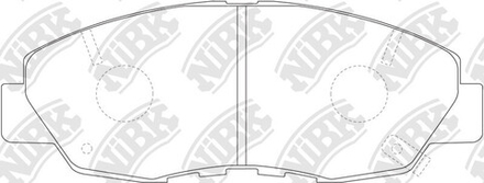 Тормозные колодки NIBK PN-8484, PN-8374, PN-8396 (AN-662)