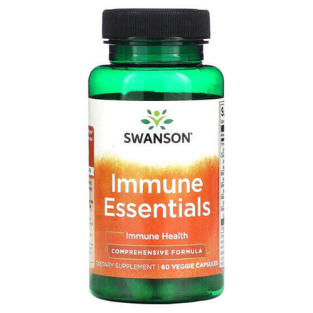 Растительные экстракты и настойки Swanson, Immune Essentials, 60 растительных капсул