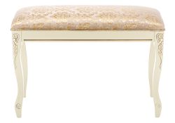 Банкетка Валентино патина золото / бежевый