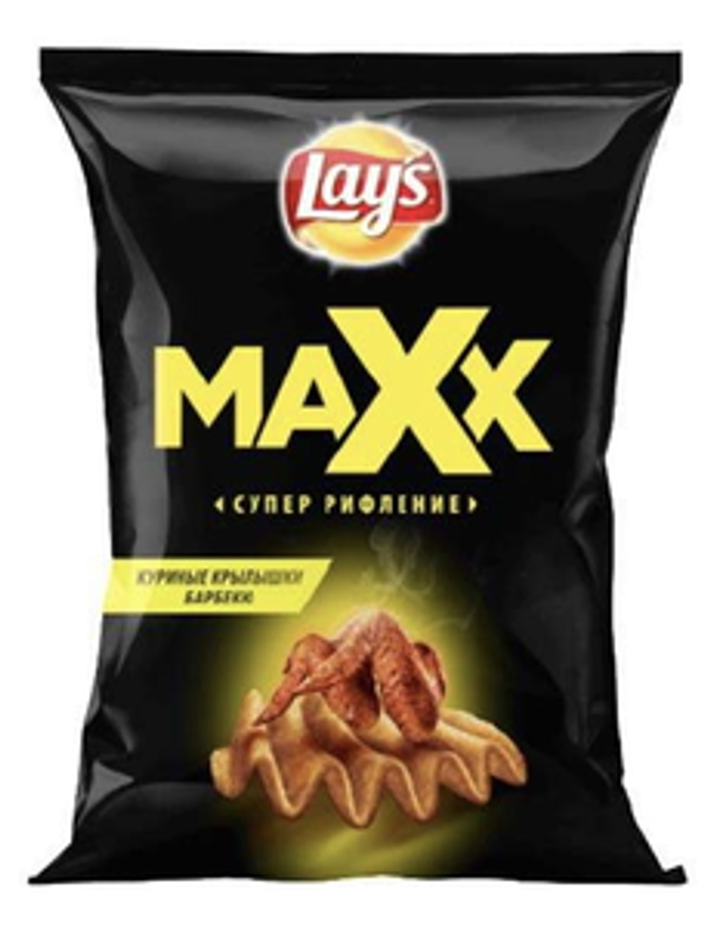 Чипсы LAYS МАХХ КУР. КРЫЛЫШКИ БАРБЕКЮ 100г