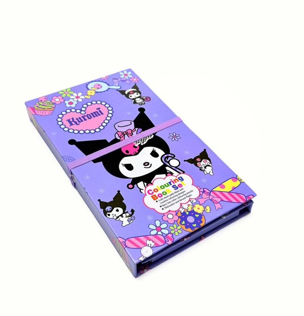 Раскраска с карандашами "Куроми" 19 см оптом