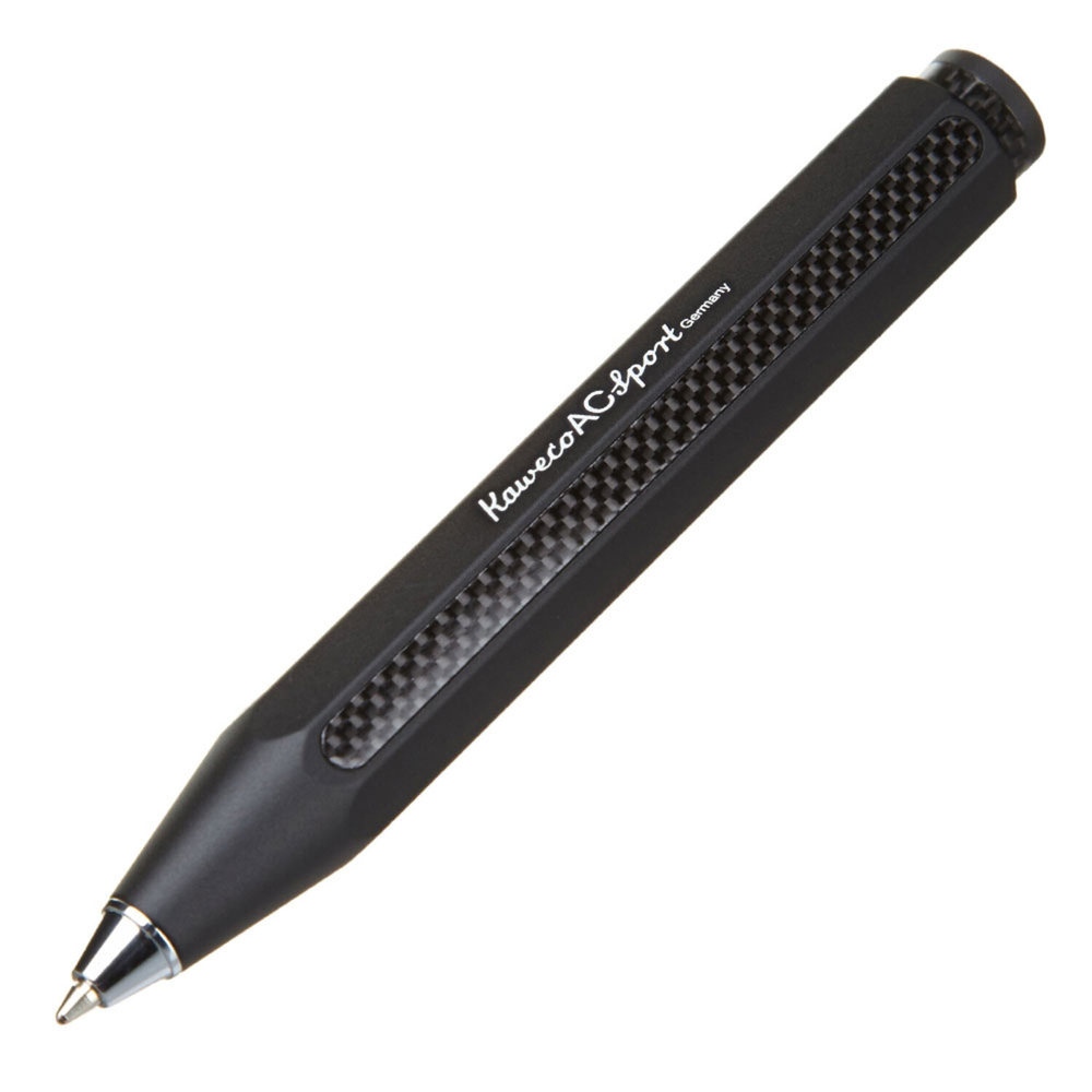 Шариковая ручка Kaweco AL Sport BLACK (10000100_BLACK) 1.0 мм черный корпус