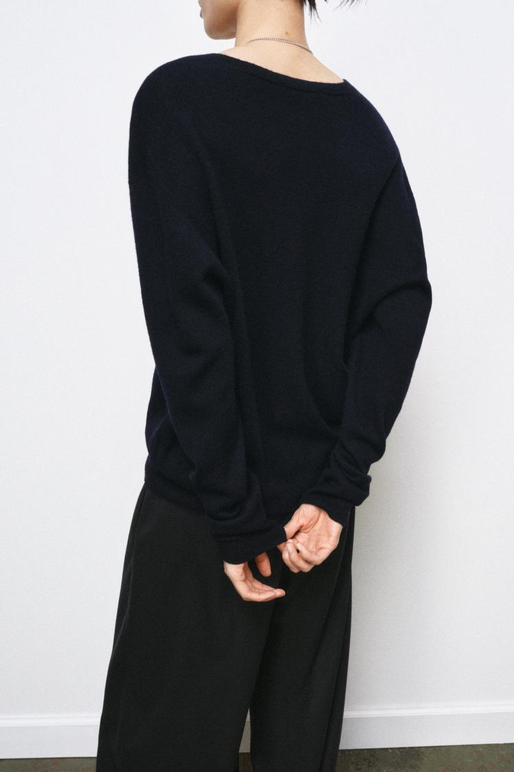 ZARA ДЖЕМПЕР ИЗ 100% СВЕРХМЯГКОЙ ШЕРСТИ, МОРСКОЙ СИНИЙ