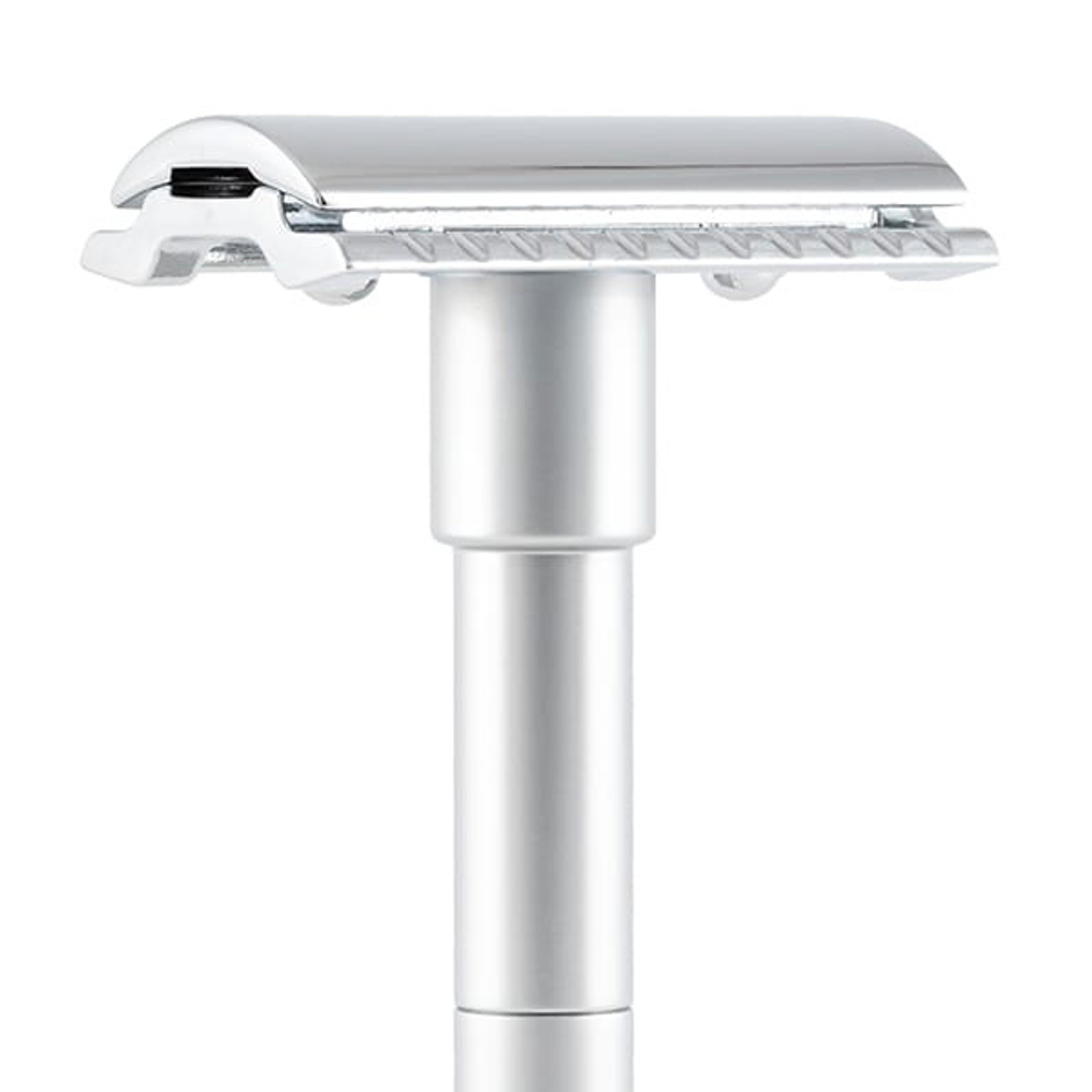 Дорожный Т-образный станок для бритья сатинированный, разборный Merkur 9046002