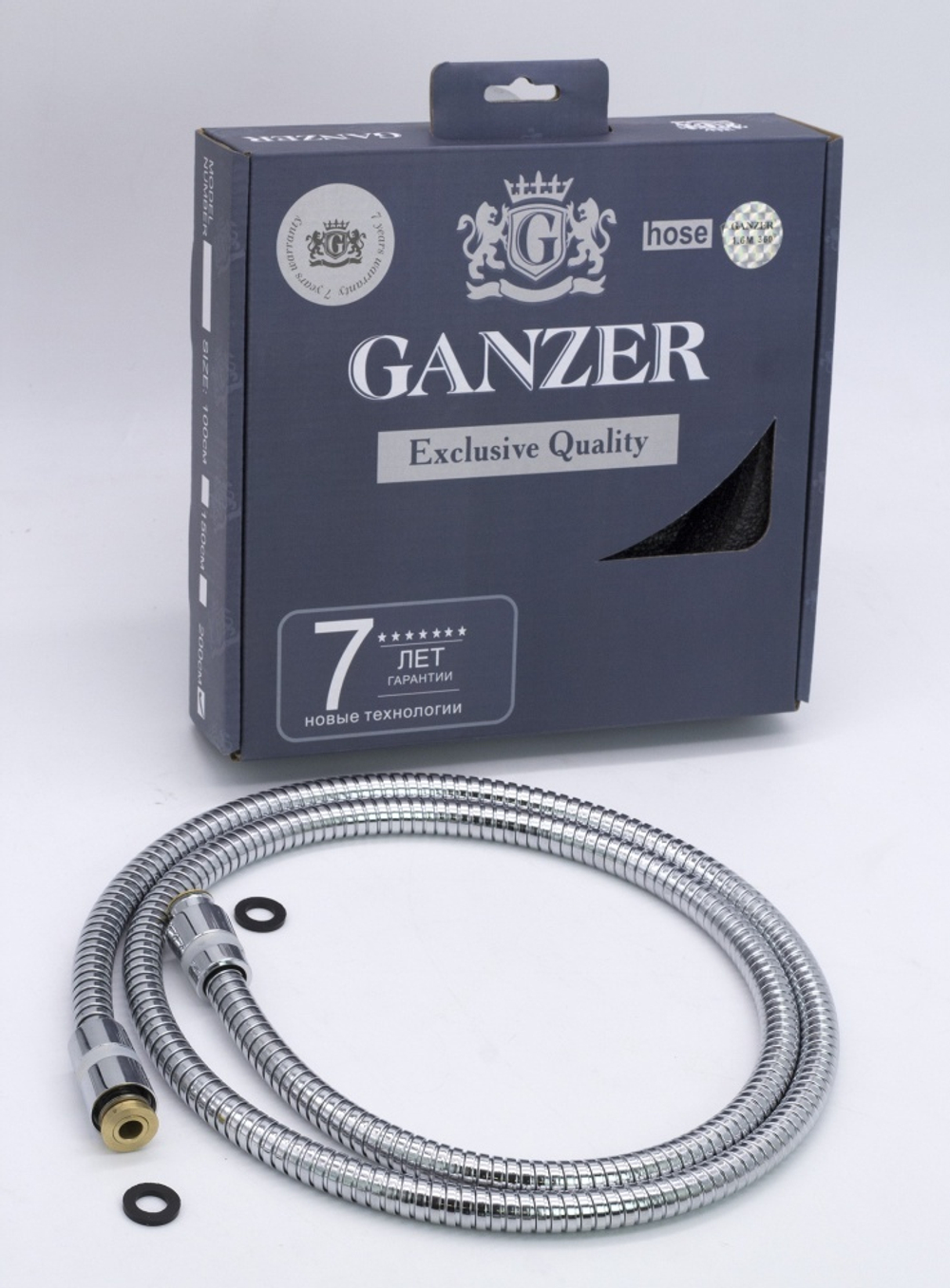 90160 Шланг для душа  160см. GANZER LUX   (42/1шт)