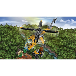 LEGO City: Грузовой вертолёт исследователей джунглей 60158 — Jungle Explorers Jungle Cargo Helicopter — Лего Сити Город