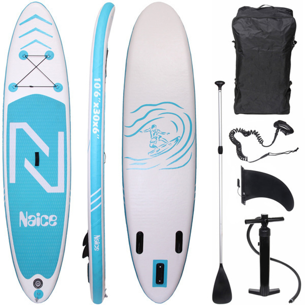 SUP-доска для плавания SZL500, 300*76*15 см + 4 аксессуара, до 160 кг