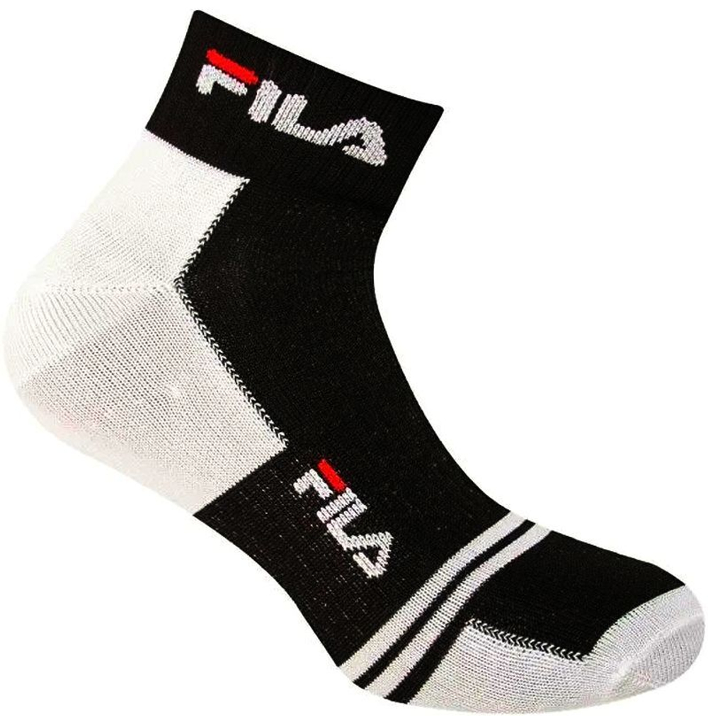 Теннисные носки Fila Unisex Quarter Multisport Socks 3P - black/white