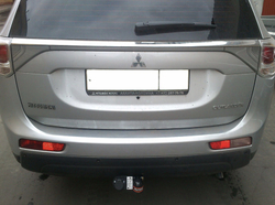 Фаркоп для Mitsubishi Outlander 2012-2019, 2019-2022 Тип шара: A. Нагрузки: 1500/75 кг, MI 25