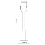 Св-к Gauss Садово-парковый Sonata ландашафтный. 1*GU10.90*70*475mm.170-240V/50Hz Max35W.IP54 GD154