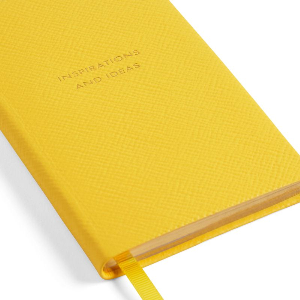 Smythson Блокнот Inspirations And Ideas Panama Notebook, Bright Coral (светло-зеленый)