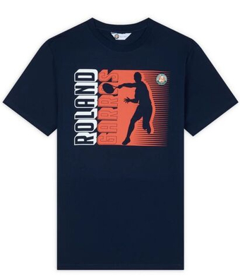 Мужская теннисная футболка Roland Garros Player T-Shirt - небесный