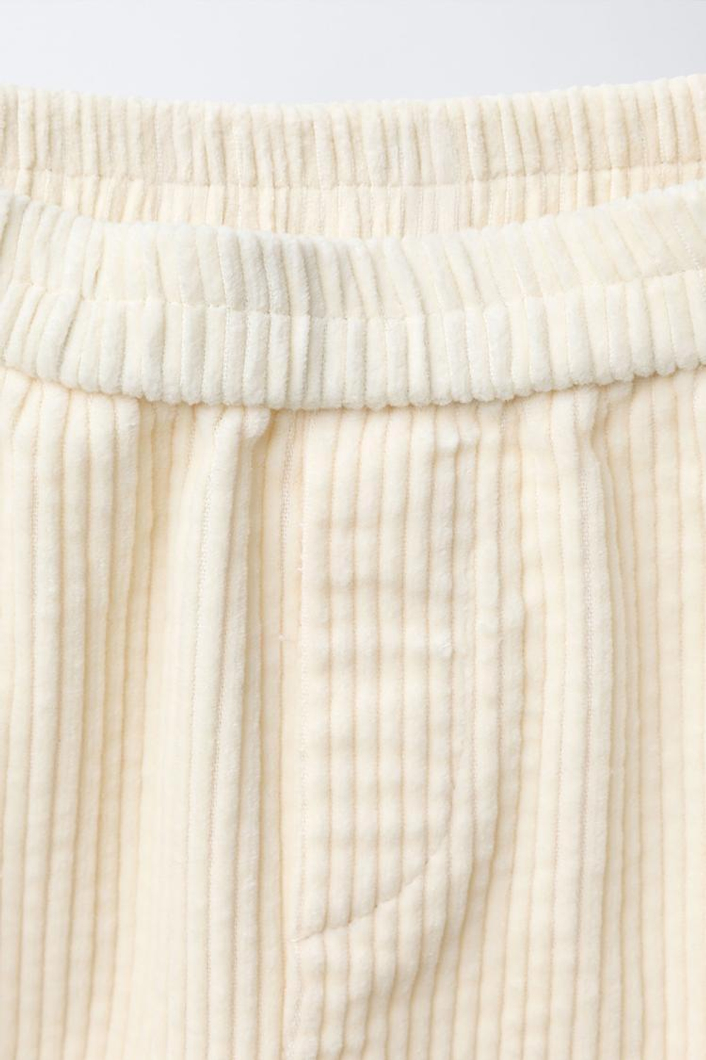 ZARA Х BENSIMON ® ВЕЛЬВЕТОВЫЕ БРЮКИ, ЦВЕТ СЛИВОЧНОГО МАСЛА