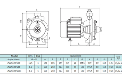 Центробежный насос серии 2SGP(m), Shimge