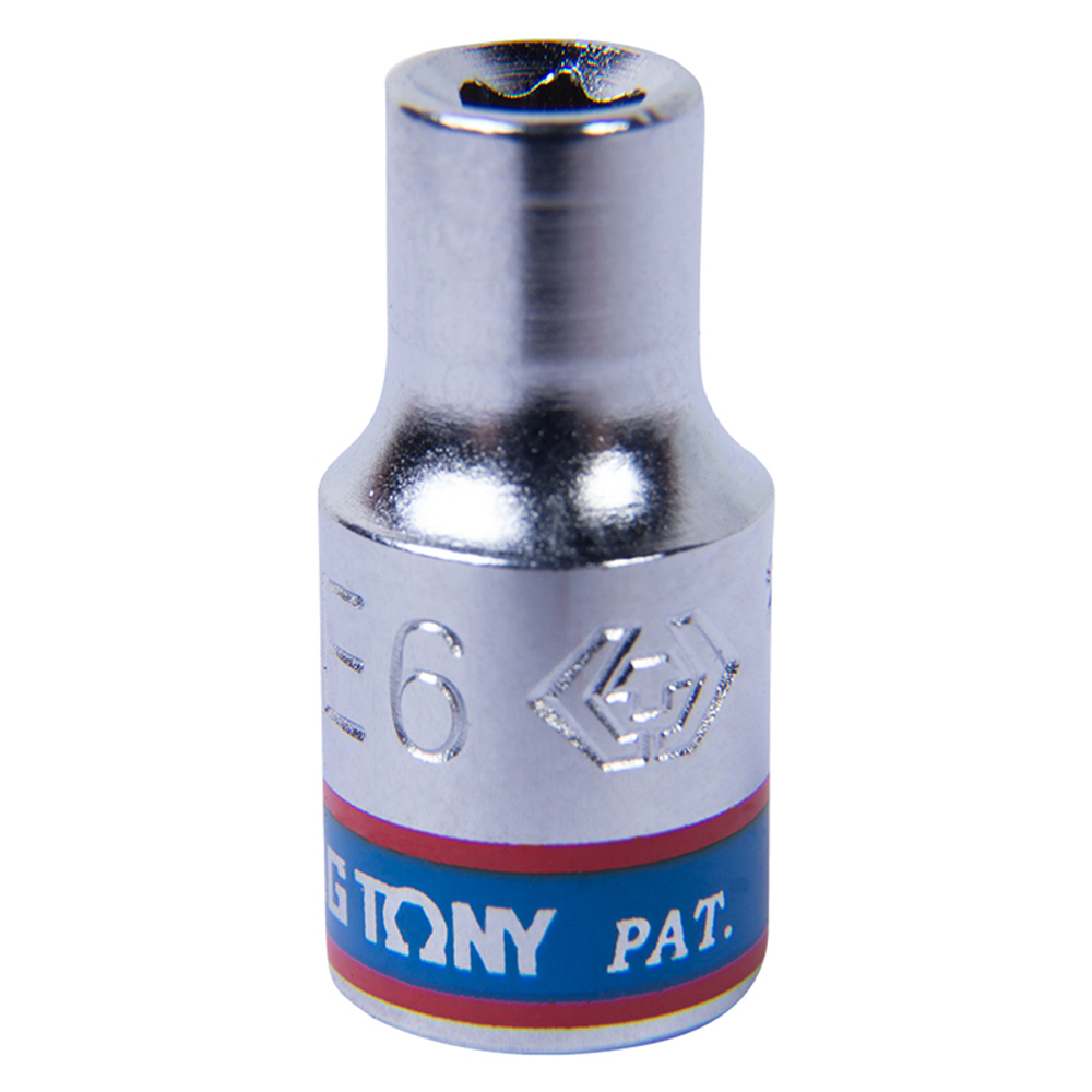 Головка торцевая TORX Е-стандарт 1/4&quot;, E6 KING TONY 237506M